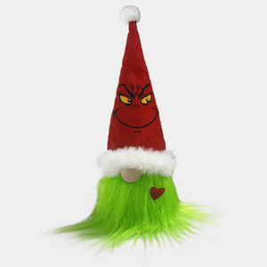 Muñeco de Peluche del Grinch Navideño con Cabello Verde, Gnomo sin Rostro, Tomte, Nisse, Duende, Adorno para el Hogar, Decoración Navideña para Escritorio, Regalo - Product Image 6