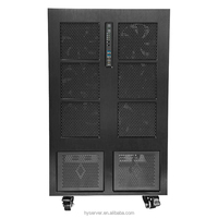 New 4GPU 5width Full Tower Deep Learning Case EATX ATX 4Bays Liquid Cooling Fan Game Chassis Stock Server