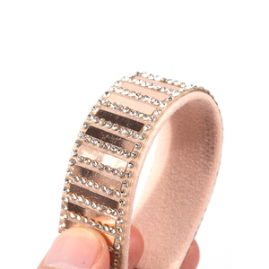 Sandales à la mode personnalisées décoration bande de cristal semi-ronde cordon strass corde pour chaussures - Product Image 1