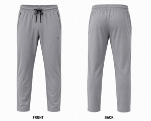 Sports <b>Trousers</b> For <b>Men</b> Stretch Straight Leg Jogger Pants <b>Elastic</b> <b>Waist</b> Zip Pockets Lightweight Custom Logo Activewear OEM ODM - Product Image 2