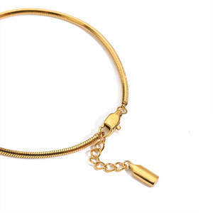 Bracciale a Catena da <span class=keywords><strong>Uomo</strong></span> EManco all'Ingrosso Minimalista Placcato Oro 18k, Bracciale di Lusso in Acciaio Inossidabile con Catena a Spina di Pesce per Gioielli da <span class=keywords><strong>Uomo</strong></span> - Product Image 6