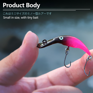 Leurre Micro à Lame Longue <span class=keywords><strong>Chili</strong></span> <span class=keywords><strong>Pepper</strong></span> Sinking Minnow 38mm/2.3g - Leurre de Finesse à Coulée Lente pour Truite et Poisson-chaud avec Hameçon Simple Barbelé - Product Image 3