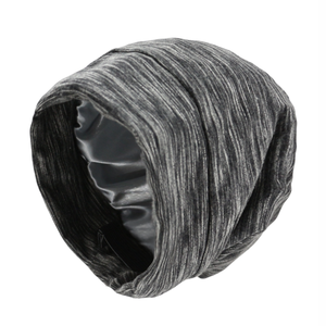 Bonnets rayés pour hommes et femmes, <span class=keywords><strong>bonnet</strong></span> <span class=keywords><strong>de</strong></span> <span class=keywords><strong>nuit</strong></span> ajustable avec satin Iining, nouveauté HZM-18285 - Product Image 2