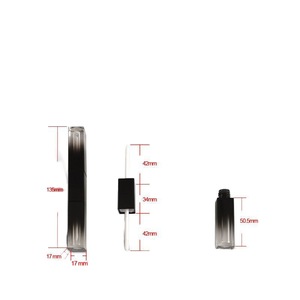 Double-Ended <b>Lip</b> Gloss Tube 2ml Gradient Black Pink Square Empty Refillable DIY Cosmetic Packaging Plastic <b>Lip</b> Stain Container - Product Image 5