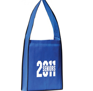 Non tissé sac à bandoulière avec une poignée continue qui s'étend des côtés - Product Image 4
