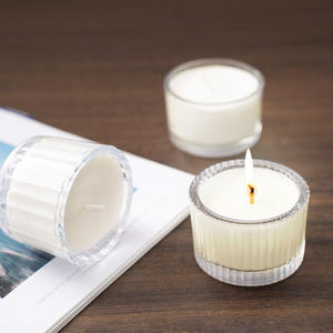 Custom Massage Mini <strong>Candle</strong> Jars <strong>Glass</strong> Round Empty Wide Mouth Clear <strong>Candle</strong> Containers With Box - Product Image 6