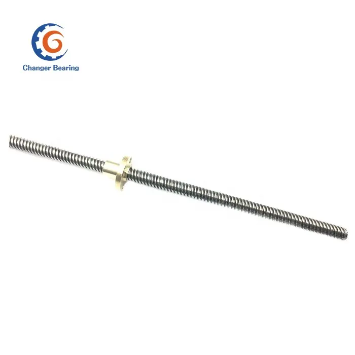 T8 8mm L100mm-1200mm Acme Thread Lead Screw and Copper Nut for 3D Printer Z Axis 