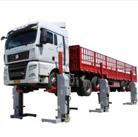 Rampe de bus hydraulique 30T pour camion élévateur mobile sans fil à 4 postes rampe de bus de type combiné