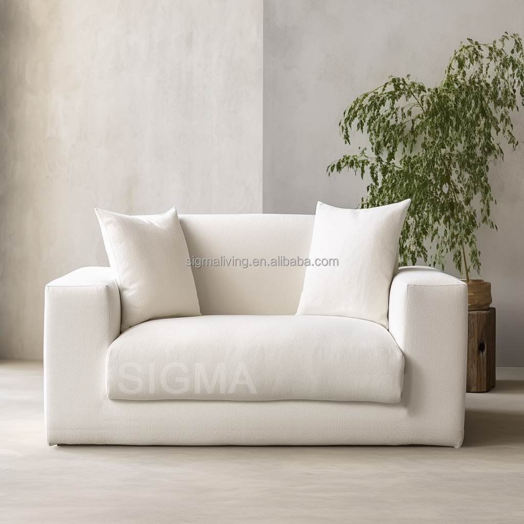 Luxury Indoor Furniture Living Room Sofa Set New Design Wooden Frame Fabric Modern 3-seater Sofa