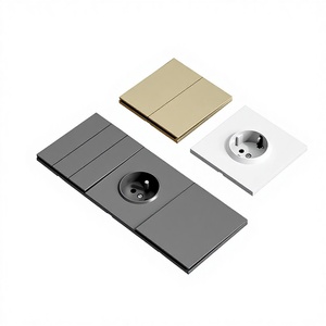Prise murale standard européenne 86, panneau PC ultra-mince, grande <span class=keywords><strong>plaque</strong></span>, 16A, multiprise, prise électrique ignifuge - Product Image 5