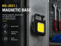 Lampu Senter Mini COB Keychain dengan Logo Custom, USB Rechargeable 5000K IP44, Senter Saku untuk Hadiah Promosi Grosir