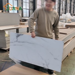 Lámina SPC con Textura de Mármol, Azulejos de Vinilo de Lujo <span class=keywords><strong>para</strong></span> Pared, Resistentes al Agua y a los Arañazos, Tablero Decorativo <span class=keywords><strong>para</strong></span> Pared Interior de Cocina - Product Image 4