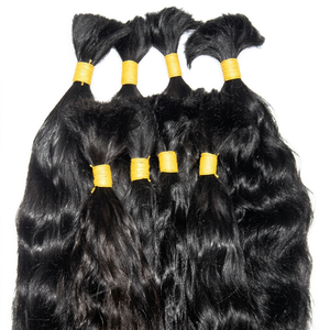 Cabello humano a granel de la India, precio de fábrica, 10000% sin procesar Sin piojos ni tuercas, cabello humano remy a granel - Product Image 1