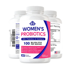 Cápsulas Probióticas Naturales OEM para la Salud Intestinal y Vaginal, Enzimas de Arándano Rojo y Extractos Herbales, Apoyo Inmunológico para Mujeres, 60 Cápsulas - Product Image 1