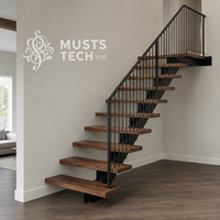 Escalier mono-à-capillaire minimaliste d'intérieur haut de gamme, qualité usine garantie