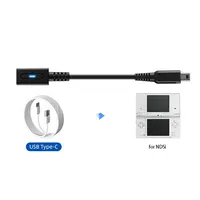 Câble de charge rapide PD Type-C pour contrôleur NDSi 3DS LL avec indicateur LED, adaptateur de charge USB C pour console de jeu 3DS