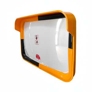 Ileritraffic <b>40</b> <b>X</b> 60 cm 2mm Acrylic Traffic Safety Convex Mirror ABS Back Yellow/Black 12267 TGA 3.6kg - Product Image 2