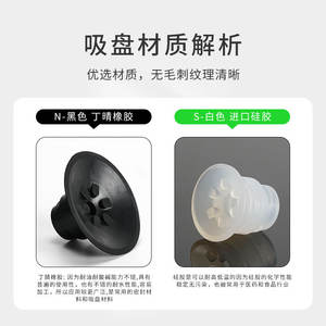 Ventouses industrielles SMC de type ZP10CS/13/16/20/25/32/40/50CN à simple couche nervurée avec boucle - Product Image 3