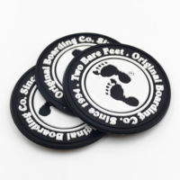 Étiquettes en PVC souple 3D transparentes, personnalisées avec logo de marque, couleur et nom, en relief, pour chapeaux, sacs à main, pantalons, lavables et cousues