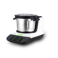 Robot de Cuisine Multifonction 16-en-1 Thermomixe Automatique, Processeur Alimentaire Puissant 1000W avec Écran Tactile LED 7 Pouces