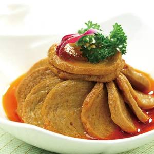 Vente en gros de tranches de <span class=keywords><strong>poulet</strong></span> frit à base de plantes, saveur authentique de Yangzhou, protéine végétalienne congelée - Product Image 1