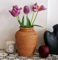 Künstliche Blumen-Weidenvase, Umweltfreundliches Material, Heimdekoration, Tischdekoration