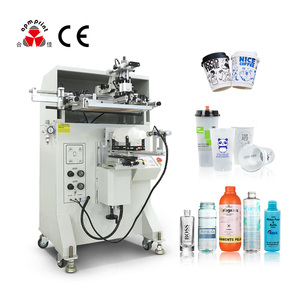 Glass Bottle Cosmetic Bottle Cup Printer Machine Silk Cup Cylindrical Screen Printing Machine for Cosmetic Bottle