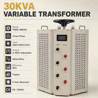 Variac Régulateur TDGC2 AC 220V/380V Haute Puissance 30 KVA Efficacité 98% Sortie Triphasée 0-500V Réglable