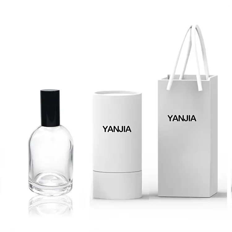Frasco de perfume vazio com caixa para perfume, frasco de perfume com caixa de 50 ml, spray de 30 ml e 100 ml, novo design