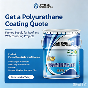 Revestimiento Impermeable <span class=keywords><strong>de</strong></span> <span class=keywords><strong>Poliuretano</strong></span> <span class=keywords><strong>de</strong></span> Alta Resistencia, <span class=keywords><strong>Membrana</strong></span> Ecológica sin Costuras <span class=keywords><strong>para</strong></span> Impermeabilización <span class=keywords><strong>de</strong></span> Techos y Subterráneas - Product Image 1