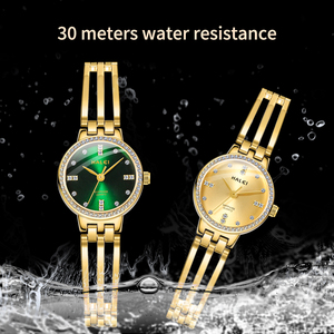 Montre à quartz originale pour femme, nouvelle collection, affichage à aiguilles, lunette en cristal saphir sertie de diamants, mouvement japonais - Product Image 5