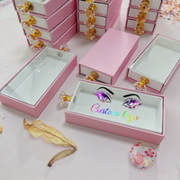 Boîte à cils holographique pour faux-cils, étui d'emballage de marque privée, boîte à cils à extension, avec tiroirs, expédition depuis l'usine en chine