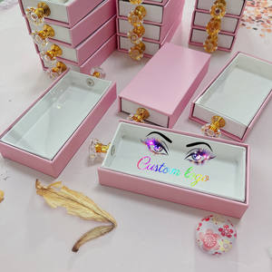 Boîte à cils holographique pour <span class=keywords><strong>faux</strong></span>-cils, étui d'emballage de marque privée, boîte à cils à extension, avec tiroirs, expédition depuis l'usine en chine - Product Image 1