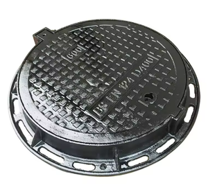 EN124 D400 ダクタイル鋳鉄マンホール蓋 CE/ISO9001認証 ハンシンブランド 丸型、正方形、長方形サイズをご用意 - Product Image 2
