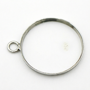 <b>Silver</b> Round Bezel Pendant Blank <b>Charm</b> Jewelry Finding for <b>Bracelet</b> Necklace Making Custom Jewelry Accessories - Product Image 6