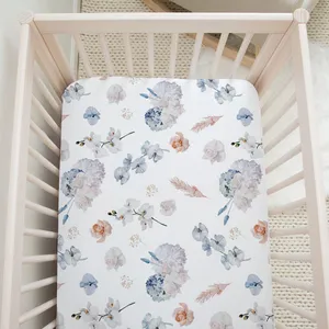 100% 有机棉定制设计平纹细布bassinet sheet