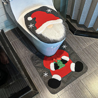 Papier toilette jetable en tissu à thème de Noël, motif Père Noël sans visage, style européen, pour l'exportation transfrontalière