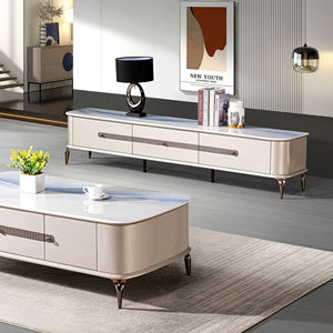 Gabinete de pared de mármol para café, mesas de <span class=keywords><strong>Mesa</strong></span>, diseño de chimenea, soportes para bajos, Unidad de Tv portátil de lujo Meuble para dormitorio - Product Image 1