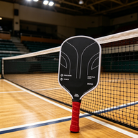 Raquette de pickleball professionnelle de haute qualité, légère, portable, personnalisable, en fibre de carbone T700 sablée de 16 mm, ergonomique