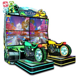 Motards Madness <span class=keywords><strong>2</strong></span> joueurs Adulte Moteur électronique Machine d'arcade Voiture de course 3D Machine de jeu d'arcade Simulateur de course - Product Image 5
