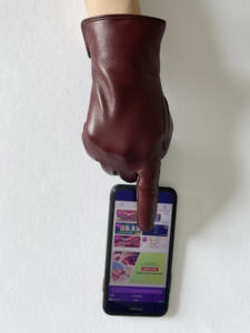 BSCI कारखाने स्टाइलिश टच स्क्रीन बुना हुआ अस्तर सर्दियों असली लेदर दस्ताने महिलाओं - Product Image 3