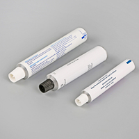 Tubes en aluminium pliables d'œuvres d'art personnalisées Tubes de lotion en aluminium à bouchon à vis