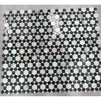 Mosaïque de marbre vert naturel moderne personnalisable pour la salle de bain, la piscine, la décoration intérieure des murs et des sols en marbre