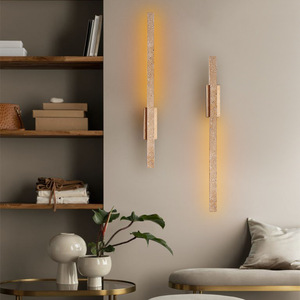 Lámpara <span class=keywords><strong>de</strong></span> <span class=keywords><strong>Pared</strong></span> LED Creativa Minimalista <span class=keywords><strong>de</strong></span> Zeal Lighting, Diseño <span class=keywords><strong>de</strong></span> Piedra <span class=keywords><strong>de</strong></span> Cueva, Forma <span class=keywords><strong>de</strong></span> Tira Larga, Travertino Amarillo - Product Image 2