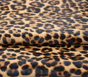 Natürlicher Leoparden muster Kuhhaar Schwarz & Hellbraun Leder für Möbel und Schuhe