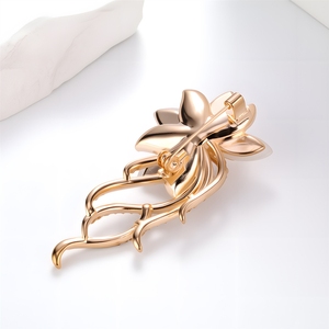 เข็มกลัดรูปดอกกล้วยไม้ประดับคริสตัลสไตล์<span class=keywords><strong>เกาหลี</strong></span> ดีไซน์อเนกประสงค์สำหรับตกแต่งชุด เครื่องประดับดอกไม้ ขายส่ง - Product Image 3