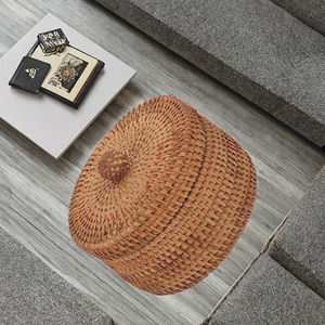 Panier à fruits en rotin naturel fait à la main 2026, écologique, pour le stockage des aliments, avec poignée, design multifonctionnel, forme circulaire, OEM, rangement à domicile - Product Image 2