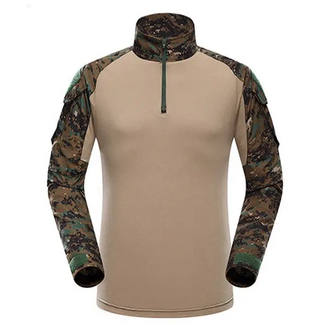 Taktik G3 BDU kamuflaj savaş üniforma gömlek pantolon diz pedleri ile avcılık Camo giysileri