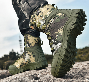 TSB826 Marron KHAKI NOIR <span class=keywords><strong>Vert</strong></span> Antrek Nouvelle Version <span class=keywords><strong>Bottes</strong></span> de Randonnée Antichoc, Imperméables et Antidérapantes <span class=keywords><strong>Bottes</strong></span> Tactiques - Product Image 5