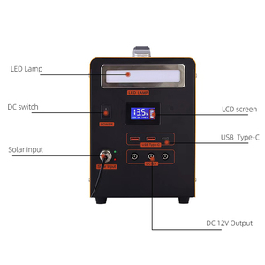 Generatore solare 600 <span class=keywords><strong>watt</strong></span> 220 <span class=keywords><strong>volt</strong></span> 1350WH <span class=keywords><strong>a</strong></span> onda sinusoidale pura con batteria al litio ferro fosfato, illuminazione portatile e attrezzatura di emergenza - Product Image 5